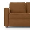 Apollo High Back 1 Seater  Fabric Sofa In Ochre velvet Colour