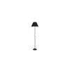 Nyree Black Fabric Floor Lamp with Black Iron Base