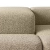 Sophisticated Wood Right Aligned 3-Seater With Upholstery Non Storage Sofa In Grey Colour