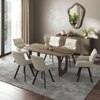 Aero Solid Wood 6 Seater Dining Table With Bren Dining Chair