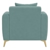 Daraco Velvet 1 Seater Sofa in Tourquise Color