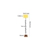 Edythe Yellow Cotton Shade Floor Lamp