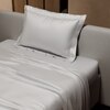 Stoa Paris 300 TC Satin Bedsheet Single Bed with Pillow Covers in Vanilla White