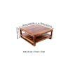 Turin Sheesham Wood Coffee Table In Teak Finish