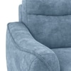Ronan 3 Seater Fabric Sofa in Denim Blue Colour
