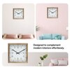 Tan Wooden Wall Clock with Unique Arabic Indices