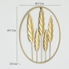 W-Amish Abstract Metal Wall Decor in Gold Set of 1