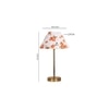 Multicolor cotton with Metal Gold Table Lamp