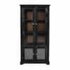 Akira Sheesham Wood Book Case Cum Crockery Unit   In Walnut  Finish