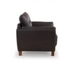 Johanna 3 Seater Leatherette Sole in Choco Brown Colour