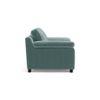 Esquel Luxe 1 Seater Fabric Sofa in Dusty Turquoise Velvet Colour