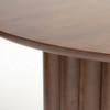Acquis Engineered Wood 6 Seater Dining Table in Brown Finish