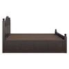 Syan Solid Wood King  Size Bed With Hydraulic Storage (Walnut Finish)