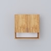 2 Doors Modular Wall Mounted Kitchen Cabinet With Organizer Shelf In Plateau Apple Finish