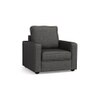 Apollo Sofa Set (Colour : Steel Grey, Cushion : Soft, Back Type : High Back, Seater : 3+1+1)