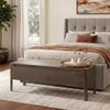 Zaha Solid Wood Storage Bench In Danish walnut Finish