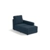 Apollo Sofa (Colour : Indigo Blue, Cushion : Hard, Back Type : High Back, Seating Capacity : Right Aligned 2 Seater + Right Aligned Chaise)
