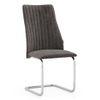 Ingrid Fabric Dining Chair Set Of 2 In Grey Colour