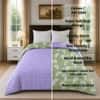 Green Floral 300 GSM Cotton Double Bed Size Comforter from Threads