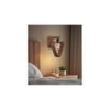 Hexad Brown Solid Wood Wall Lights