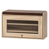 Rosso Shoe Cabinet in Teak Brown – Elegant Wooden Shoe Storage Cabinet for Home Interiors