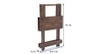 Latt Folding Table-Stool Tall Teak Finish