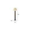 Inca Beige Jute Floor Lamp with Beige Jute Base
