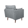 Arihana Fabric Arm Chair in Grey Color