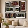 The Castle Decor Traditional Warli Art Wall Painting Set of 8 Design 2