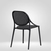 Kepler Brooks Lyra Cafeteria Dining Chair in Black Colour