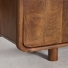 Kaspen Solid Mango Wood Sideboard with 4 Door in Provincial Teak Finish