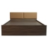Satya Engineered Wood Queen Size Bed In Walnut Finish