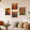 The Castle Decor Madhubani Art Wall Painting Set of 4