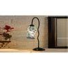 Multicolor Mosaic Glass Zig Zag Curvy Table lamp with Iron Base (EN05)