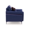Meagan 1 Seater Leatherette Sole in Blue Colour