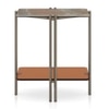 Paloma Marble Side Table in Jupiter Rust Spanish Ceramic Finish