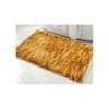 Jazmine Gold Solid Natural Fiber 24x16 inches Anti-Skid Bath Mat