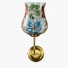 Devansh Metal Electric Wall Light in Gold Colour with Multicolor Shade Count of 1 Light