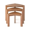 Clapton Nested Table-Set of 3 in Finish Amber Walnut