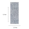 Neulooms Handloom Knotted Reversible Flatweave Runner Rug Blue or Ivory 2.5x11