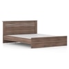 Davis Engineered Wood King Size Non Storage Bed In Classic Walnut Finish