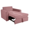 Clevam  Pull Out Sofa cum Bed  in Peach Colour