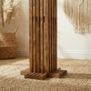 Elegant Beige Jute Floor Lamp with Beige Jute Base