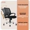 Crux Mid Back Mesh Office Chair in Black Colour