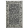 Tamarind Dark Gray Solid Woven Wool 10X8 Feet Carpet