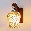 Devansh Solid Wood Electric Wall Light in Brown Colour with Multi Shade Count of 1 Light