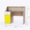 Elementary Study Table In Oak & Yellow Colour