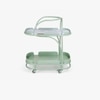 Dastoori Stainless Steel Outdoor Bar Trolley in Green Colour