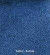 Oxford Boucle Fabric Lounge Chair in Blue Colour