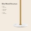 Spritz Metal Drink Table in Gold Finish